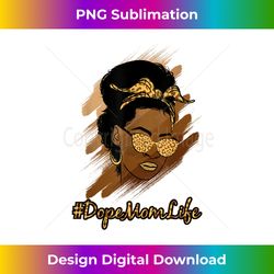 leopard print pattern black melanin mom women messy bun life - crafted sublimation digital download
