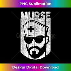 Mens Murse Funny Beard Male Nurse T-Shirt nurse for men - Instant Sublimation Digital Download