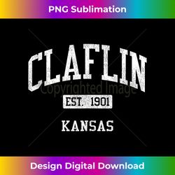 Claflin Kansas KS JS04 Vintage Athletic Sports Tank Top - Special Edition Sublimation PNG File