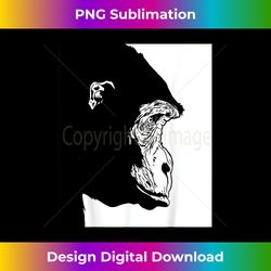 chimpanzee face graphic shirt monkey wild forest animal - png transparent sublimation design