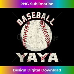 vintage baseball yaya game day lovers funny baseball tank top 2 - high-resolution png sublimation file
