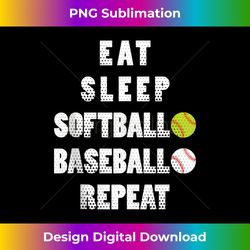 softball baseball repeat cool cute ball mom dad baseball tank top 2 - digital sublimation download file