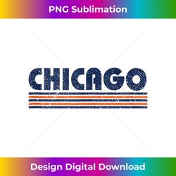 Chicago Vintage 80s Retro Style - PNG Transparent Digital Download File for Sublimation