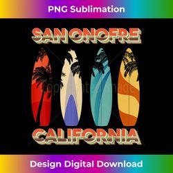 San Onofre California Retro Surf Board 2 - Modern Sublimation PNG File