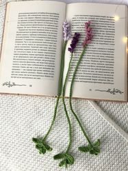Set of 3 Lavender Crochet bookmark, Book Accessory, Gift for Book Lover
