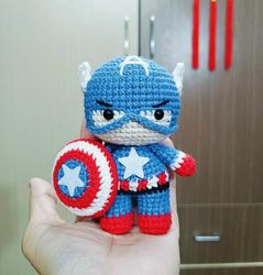 Crochet Mini Avengers Marvel, Crochet Superhero, Amigurumi Superhero Doll