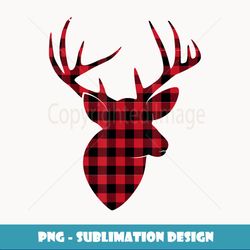 Buffalo Plaid Reindeer Christmas Xmas - Digital Sublimation Download File