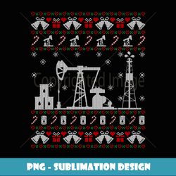 Merry Fracking Christmas Oilfield Oil Ugly Christmas er - Creative Sublimation PNG Download