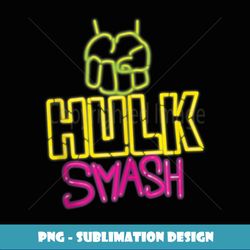 Marvel Hulk Smash 90s Neon - Special Edition Sublimation PNG File