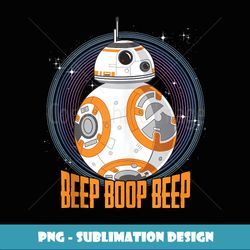 Star Wars BB-8 Beep Boop Beep Circle Portrait - Exclusive PNG Sublimation Download