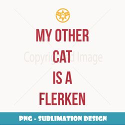 Captain Marvel My Other Cat Is A Flerken Bold Logo - Vintage Sublimation PNG Download
