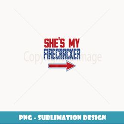 Mens Matching Fourth of July Couples Independence Day - Premium PNG Sublimation File