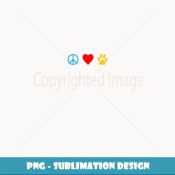 Peace - Love - Rescue Dogs - Adopt A Dog Tee s - High-Quality PNG Sublimation Download