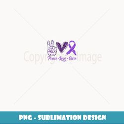 Epilepsy Awareness Peace Love Cure Leopard - Special Edition Sublimation PNG File