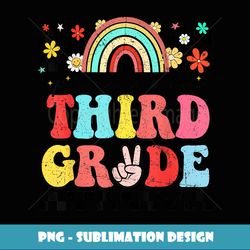 Peace Out 3rd Grade Retro Groovy Happy Last Day Of School - Premium PNG Sublimation File