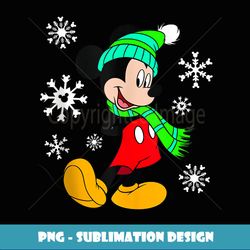 Disney Mickey Mouse Holiday Snowflakes Portrait Christmas - Premium PNG Sublimation File