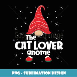 Cat Lover Gnome Family Matching Christmas Funny Pajama - Special Edition Sublimation PNG File