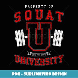 Squat University Vintage Varsity Fitness Gym Workout - Modern Sublimation PNG File