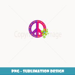 PEACE SIGN LOVE T 60s 70s Tie Die Hippie Costume - Exclusive PNG Sublimation Download