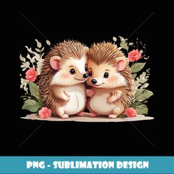 hedgehog hugging embrace love valentine's day - premium sublimation digital download