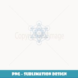 Sacred Geometry Metatrons Cube Spiritual Yoga Chakra - High-Resolution PNG Sublimation File