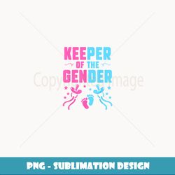 keeper of the gender baby party gender reveal announcement - instant png sublimation download
