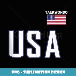 USA Flag Taekwondo Team Equipment Martial Arts Men Women - Trendy Sublimation Digital Download