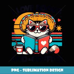 Cute Happy Summer Pets Coffee T. shirt Design - PNG Transparent Digital Download File for Sublimation