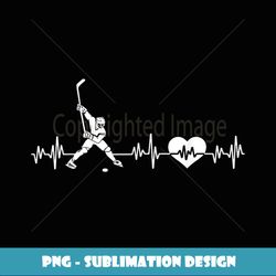 Ice Hockey Player Heartbeat Valentines Day Funny Gift - Signature Sublimation PNG File