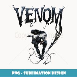 Marvel Venom Symbiotic Action Portrait Logo - Premium PNG Sublimation File