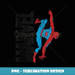 Marvel SpiderMan Distressed Web Logo - Vintage Sublimation PNG Download