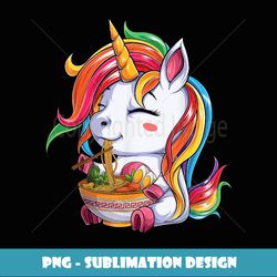 kawaii japanese anime Unicorn Girl ramen Food Lovers - Premium PNG Sublimation File