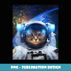 astronaut cat space cat galaxy kitten funny cat owner - png sublimation digital download