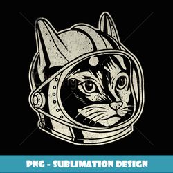 astronaut cat galaxy animal lover pet owner veterinarian - vintage sublimation png download