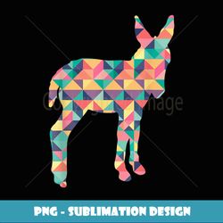 Donkey Abstract Color Summer Jackass Mule Lover Girl Gift - Stylish Sublimation Digital Download