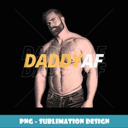 daddy af cute gay bear pride flag colors for gay bear men - professional sublimation digital download