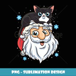 cat santa outfit cat santa hat xmas cute christmas kitten - high-quality png sublimation download