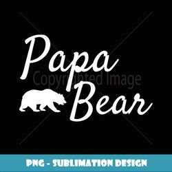 papa bear men christmas papa bear mama bear baby bear - elegant sublimation png download