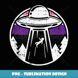 Alien Abduction GenderFluid Pride LGBTQ UFO Proud Ally - Professional Sublimation Digital Download