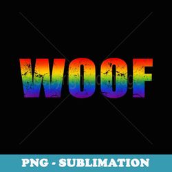 Woof Rainbow Flag - Gay Bear Pride