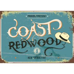 Coast Redwood Font