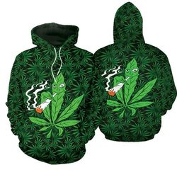 Cannabis Hoodie Funny Smoking Design 3D Full Printed Sizes S - 5XL CA101942