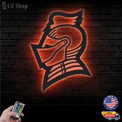 Bellarmine Knights Metal Sign, NCAA Logo Metal Led Wall Sign, NCAA Wall decor, Bellarmine Knights LED Metal Wall Art