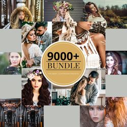 8500 Lightroom Presets Mega Bundle, Mobile & Desktop Presets, Travel Summer Photo Editing Filter for Instagram, Natural