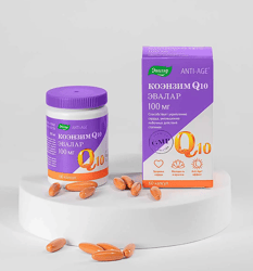 Coenzyme Q10, 100 mg, 60 capsules, Evalar