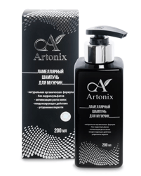 Artonix lamellar shampoo for men, 200 ml elimination of infection and hair regrowth.