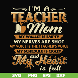 I'm a teacher mom my wallet is empty my nerves are shot my voice is the teacher's voice my schedule is crazy and my hear
