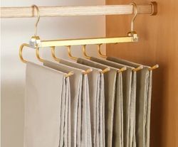 Multi - function Magic Pants Hangers,Rotatable Folding Aluminum Alloy