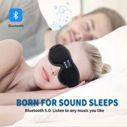 Mask For Sleep Headphones Bluetooth 3D Eye Mask Music Play Sleeping