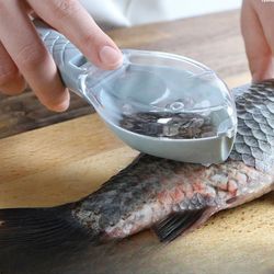 Fish Scale Grille Scraper Fish Cleaning Tool with Cover Scraper Household